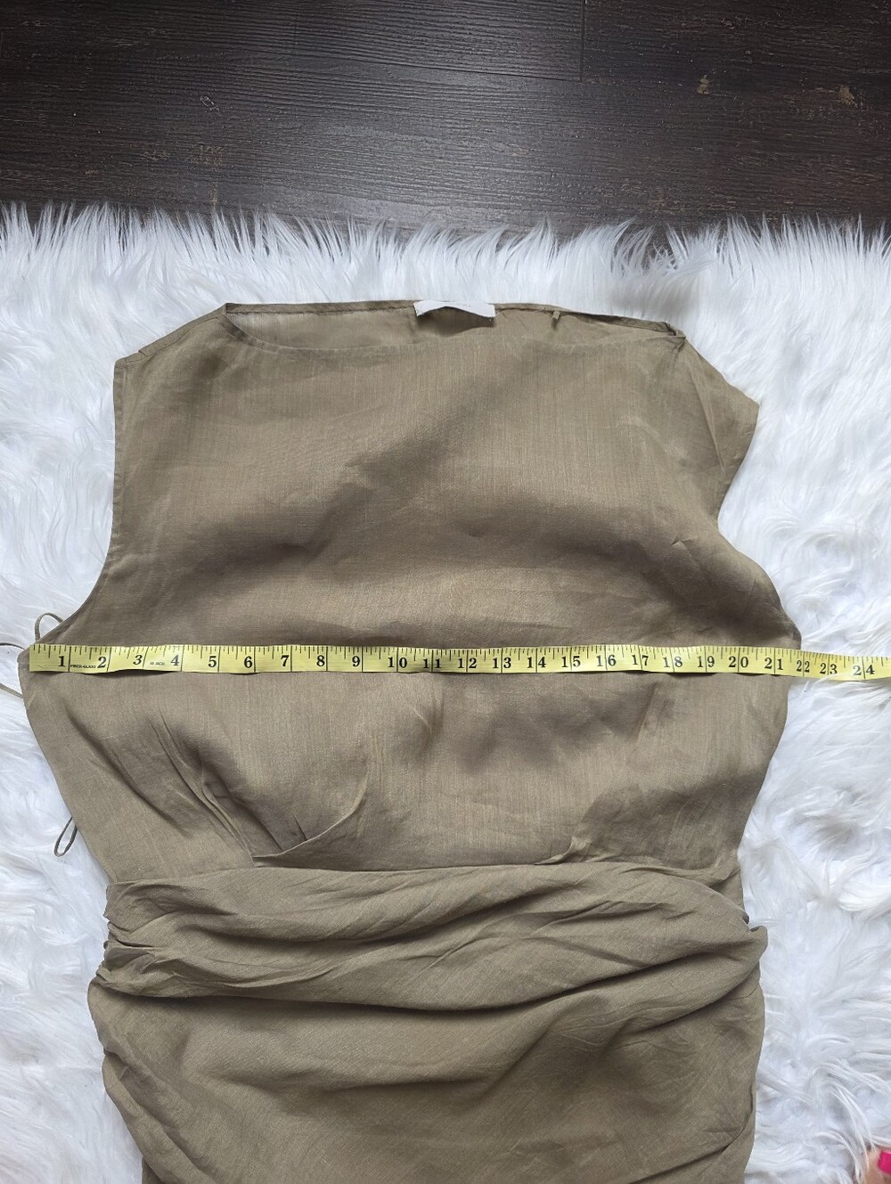 Faithfull the Brand Olive-Green Strapless Maxi Dress - Picture 14 of 15